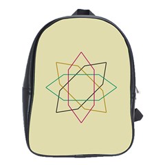 Shape Experimen Geometric Star Sign School Bags(large) 