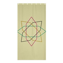 Shape Experimen Geometric Star Sign Shower Curtain 36  X 72  (stall) 