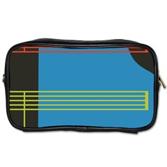 Sketches Tone Red Yellow Blue Black Musical Scale Toiletries Bags 2-side