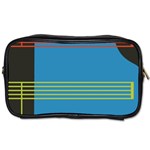 Sketches Tone Red Yellow Blue Black Musical Scale Toiletries Bags 2-Side Front