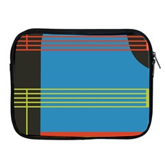 Sketches Tone Red Yellow Blue Black Musical Scale Apple Ipad 2/3/4 Zipper Cases by Alisyart