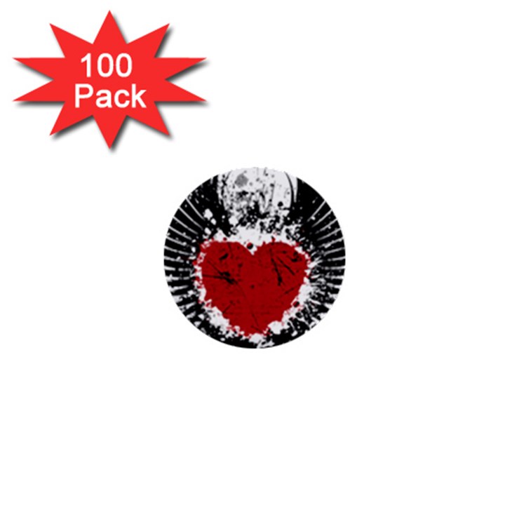 Wings Of Heart Illustration 1  Mini Buttons (100 pack) 