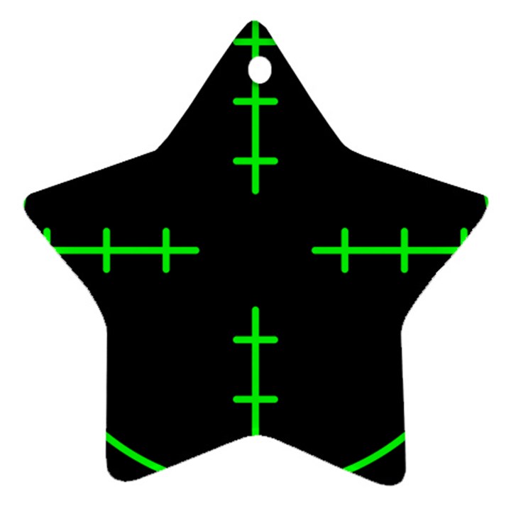 Sniper Focus Star Ornament (Two Sides)
