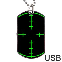 Sniper Focus Dog Tag Usb Flash (two Sides)