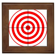 Sniper Focus Target Round Red Framed Tiles by Alisyart