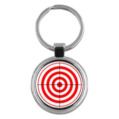 Sniper Focus Target Round Red Key Chains (round)  by Alisyart