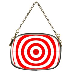 Sniper Focus Target Round Red Chain Purses (two Sides) 