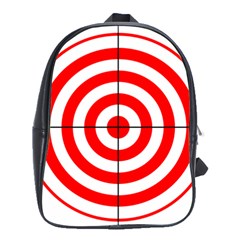 Sniper Focus Target Round Red School Bags(large) 