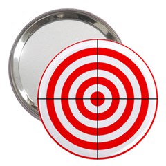 Sniper Focus Target Round Red 3  Handbag Mirrors by Alisyart