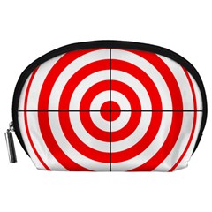 Sniper Focus Target Round Red Accessory Pouches (large)  by Alisyart