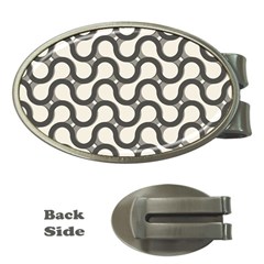 Shutterstock Wave Chevron Grey Money Clips (oval) 