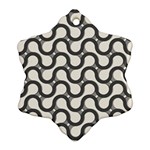 Shutterstock Wave Chevron Grey Ornament (Snowflake) Front