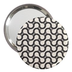 Shutterstock Wave Chevron Grey 3  Handbag Mirrors