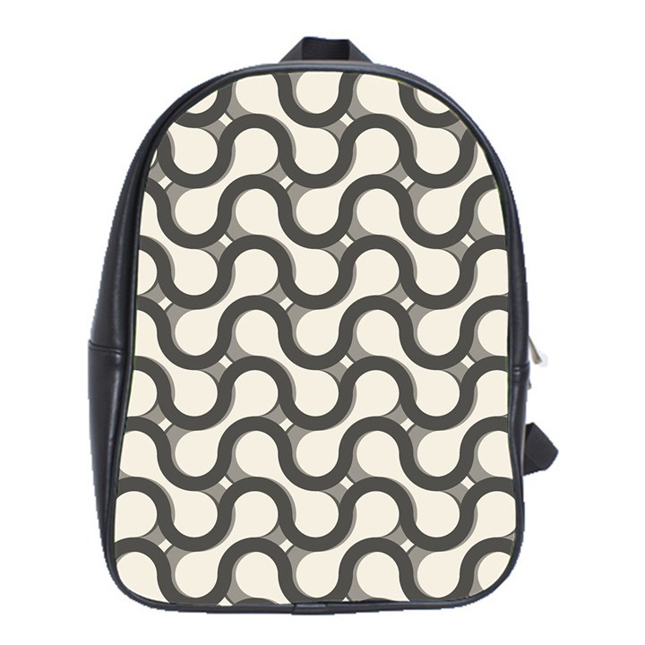 Shutterstock Wave Chevron Grey School Bags (XL) 