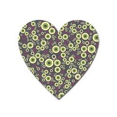 Ring Circle Plaid Green Pink Blue Heart Magnet by Alisyart