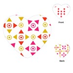 Spectrum Styles Pink Nyellow Orange Gold Playing Cards (Heart)  Front