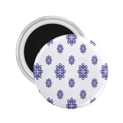 Snow Blue White Cool 2 25  Magnets