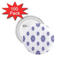 Snow Blue White Cool 1 75  Buttons (100 Pack)  by Alisyart