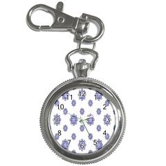 Snow Blue White Cool Key Chain Watches by Alisyart