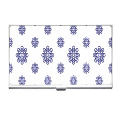 Snow Blue White Cool Business Card Holders by Alisyart