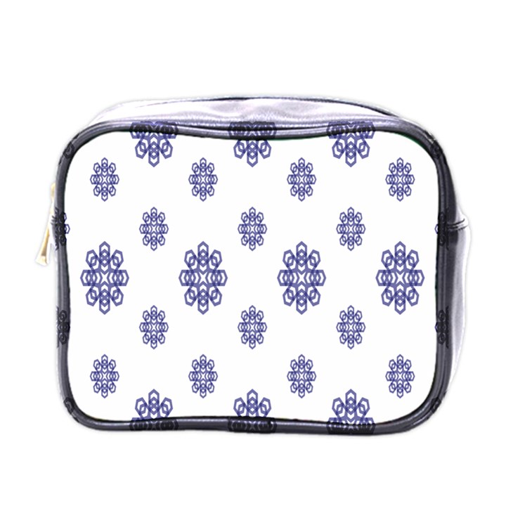 Snow Blue White Cool Mini Toiletries Bags