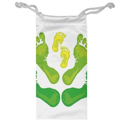 Soles Feet Green Yellow Family Jewelry Bag by Alisyart