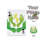 Soles Feet Green Yellow Family Playing Cards 54 (Mini)  Front - SpadeQ