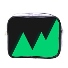 Soaring Mountains Nexus Black Green Mini Toiletries Bags by Alisyart