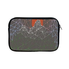 Sun Line Lighs Nets Green Orange Geometric Mountains Apple Ipad Mini Zipper Cases by Alisyart