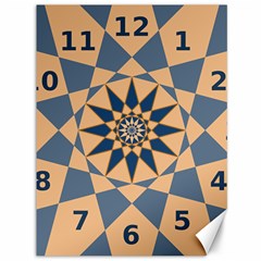 Stellated Regular Dodecagons Center Clock Face Number Star Canvas 36  X 48  