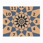 Stellated Regular Dodecagons Center Clock Face Number Star Small Glasses Cloth (2-Side) Front