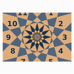 Stellated Regular Dodecagons Center Clock Face Number Star Large Glasses Cloth by Alisyart