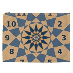 Stellated Regular Dodecagons Center Clock Face Number Star Cosmetic Bag (xxl)  by Alisyart