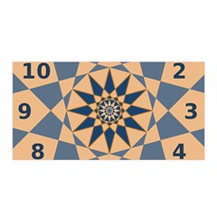 Stellated Regular Dodecagons Center Clock Face Number Star Satin Wrap