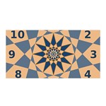 Stellated Regular Dodecagons Center Clock Face Number Star Satin Wrap Front