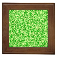 Specktre Triangle Green Framed Tiles