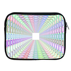 Tunnel With Bright Colors Rainbow Plaid Love Heart Triangle Apple Ipad 2/3/4 Zipper Cases by Alisyart