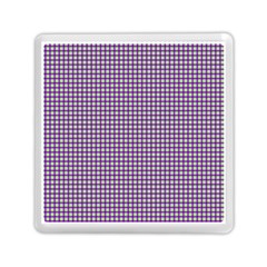 Mardi Gras Purple Plaid Memory Card Reader (square) 