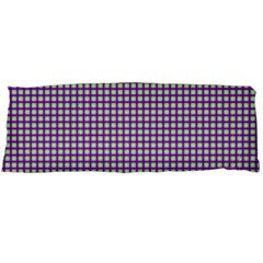 Mardi Gras Purple Plaid Body Pillow Case (dakimakura)