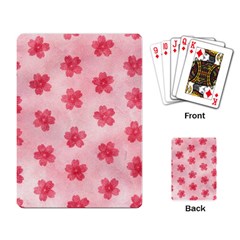 Watercolor Flower Patterns Playing Card