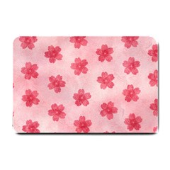 Watercolor Flower Patterns Small Doormat  by TastefulDesigns