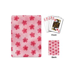 Watercolor Flower Patterns Playing Cards (mini)  by TastefulDesigns