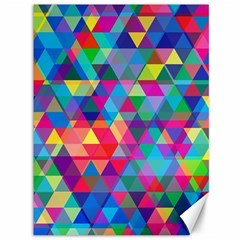 Colorful Abstract Triangle Shapes Background Canvas 36  X 48   by TastefulDesigns