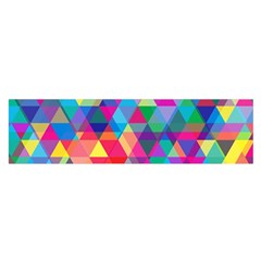 Colorful Abstract Triangle Shapes Background Satin Scarf (oblong) by TastefulDesigns