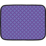 Abstract Purple Pattern Background Fleece Blanket (Mini) 35 x27  Blanket