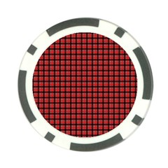 Red Plaid Poker Chip Card Guard (10 Pack)