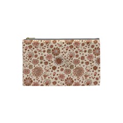 Retro Sketchy Floral Patterns Cosmetic Bag (small) 