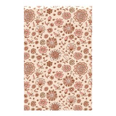 Retro Sketchy Floral Patterns Shower Curtain 48  X 72  (small)  by TastefulDesigns