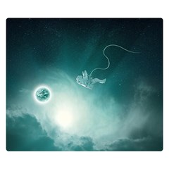 Astronaut Space Travel Gravity Double Sided Flano Blanket (small)  by Simbadda