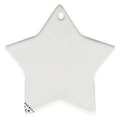 Floral Ornament Baby Girl Design Star Ornament (two Sides)
